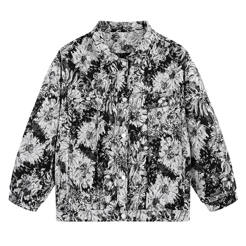 Lune London floral pattern women's bomber jacket