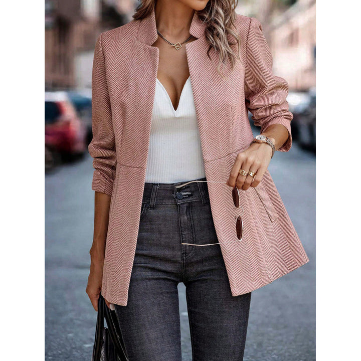 Trendy quilted blazer for women with a relaxed fit and elegant collar shape Lune London