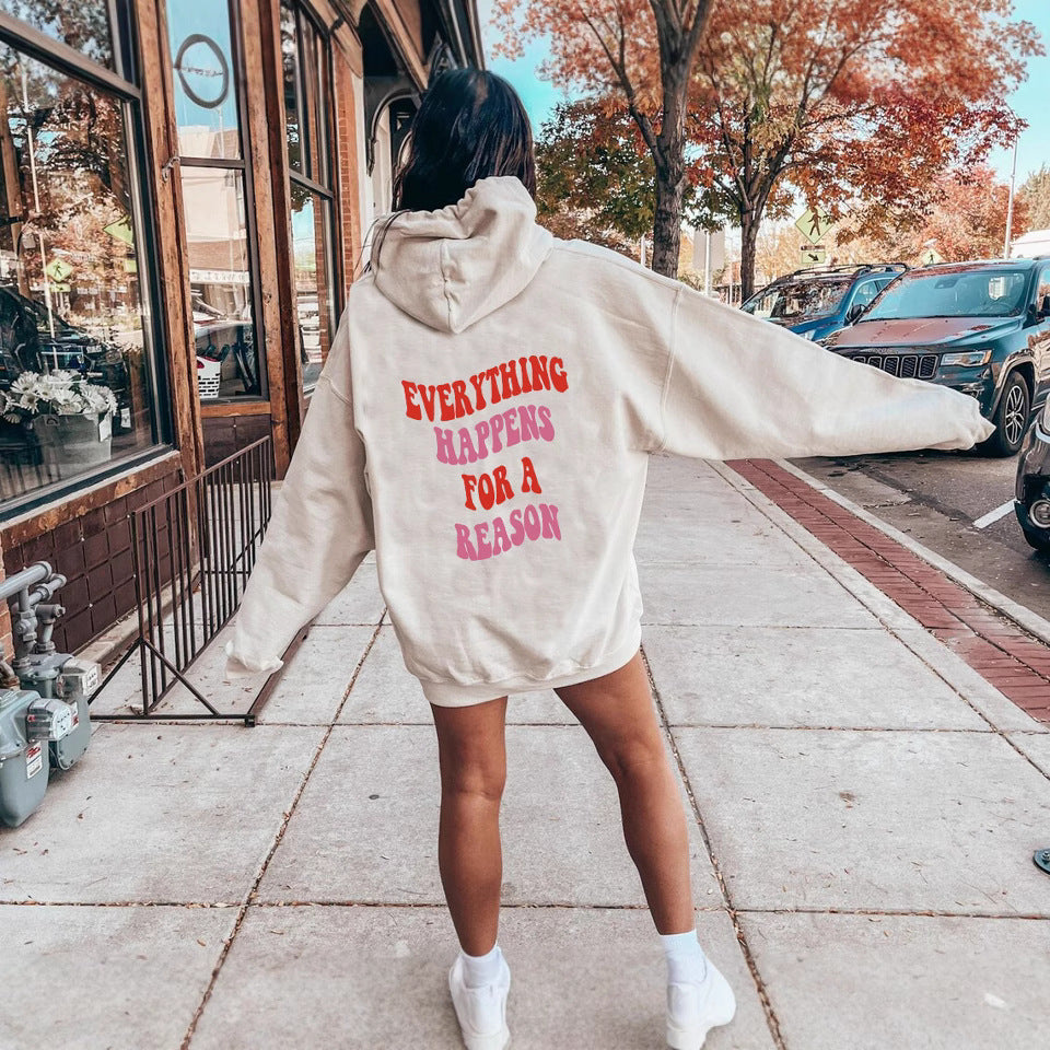 Women’s hoodie with a unique motivational slogan and a comfortable fit Chic & Stil