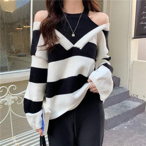 Sweater tendance pour femmes avec découpes Chic & Stil