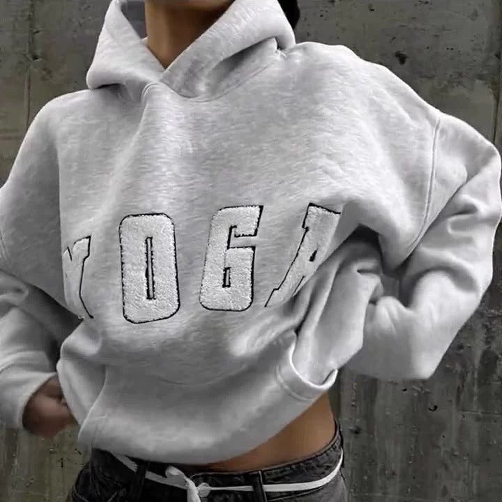 Women’s Yoga Hoodie with Trendy Print & Comfortable Fit | Lune London