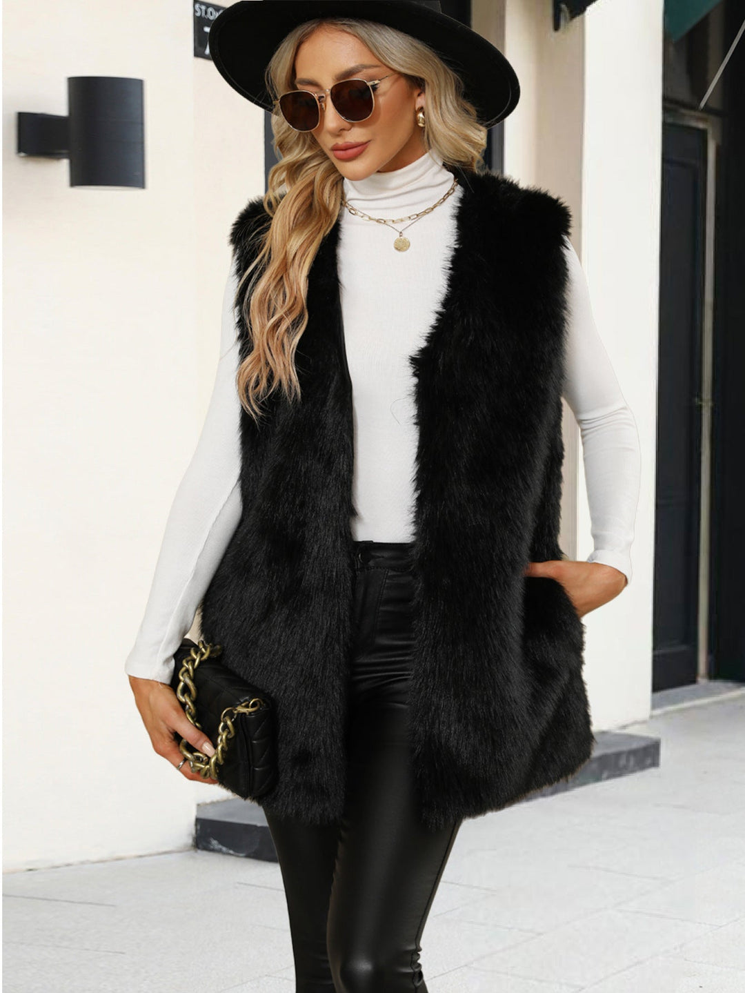 Ladies Fur Vest Lune London
