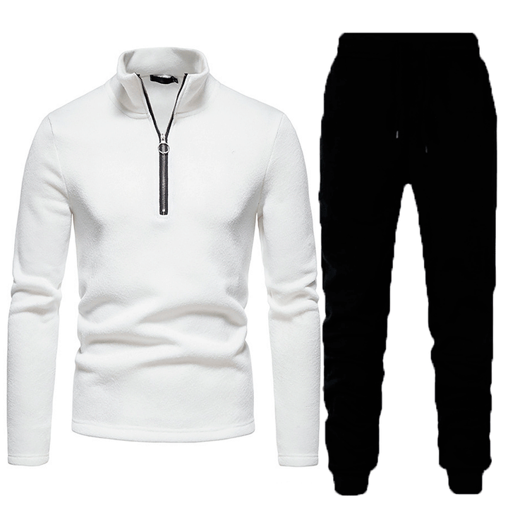 Men's fleece sports tracksuit with zip Lune London