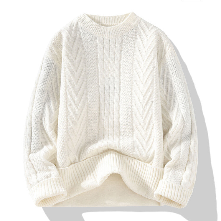 Lune London | Men's knit sweater with modern cable and ribbed structures