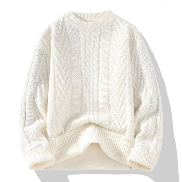 Lune London | Men's knit sweater with modern cable and ribbed structures