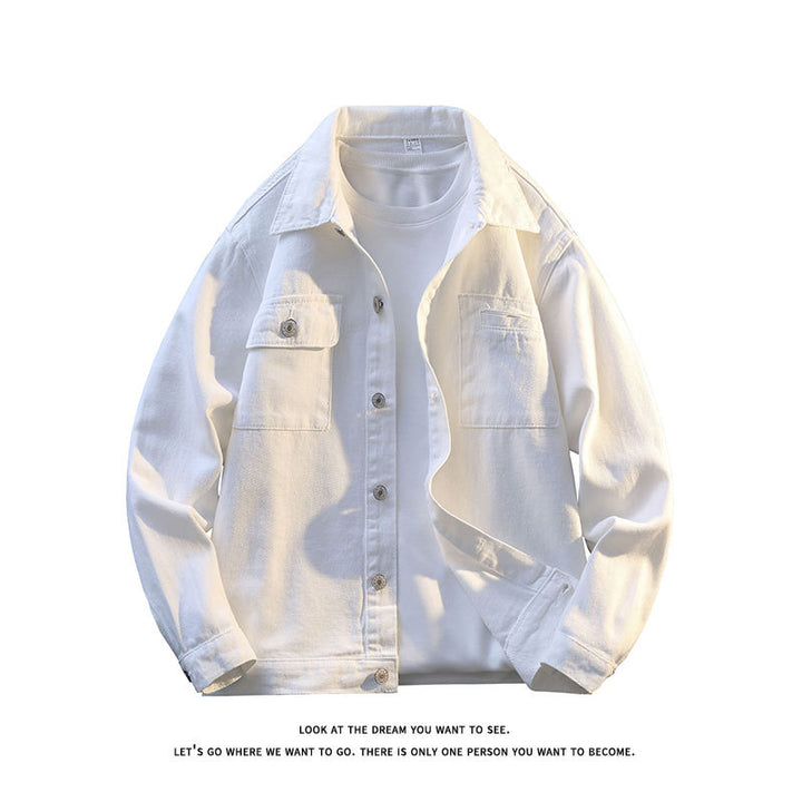 Casual jacket for men with two chest pockets and soft texture Lune London