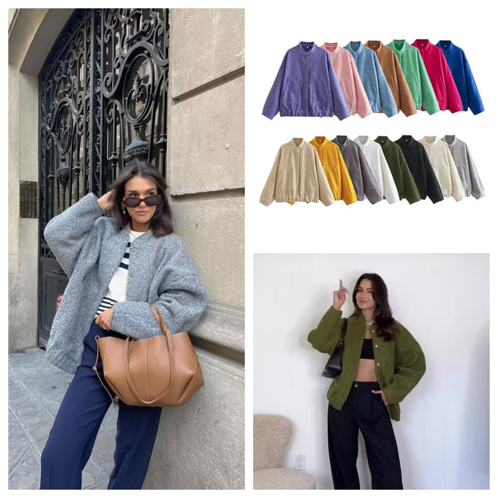 Women Oversized Winter Jacket with Practical Pockets Lune London
