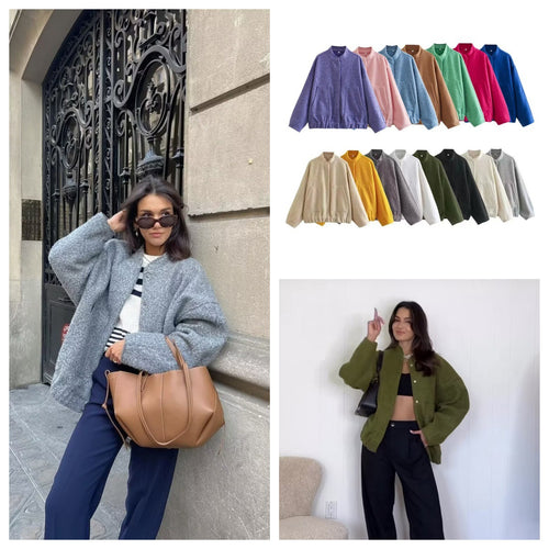 Women Oversized Winter Jacket with Practical Pockets Amarae