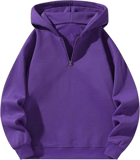 Men's sporty hoodie with half-zipper Amarae