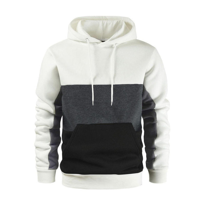 Men's sporty hoodie with contrasting color block design Lune London