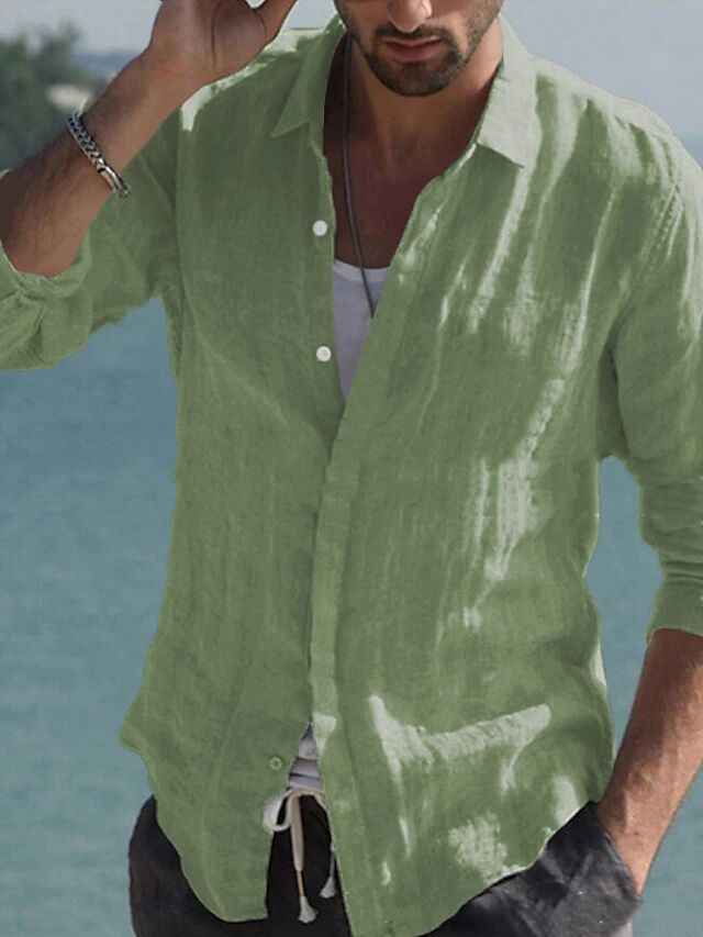 Men's Casual Linen Shirt Lune London
