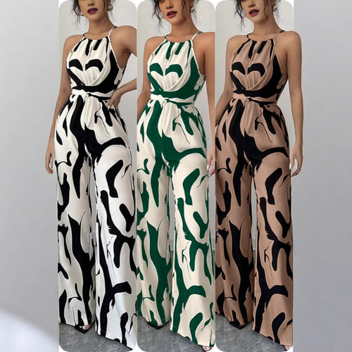 Ladies Jumpsuit with high collar and elegant draping Amarae
