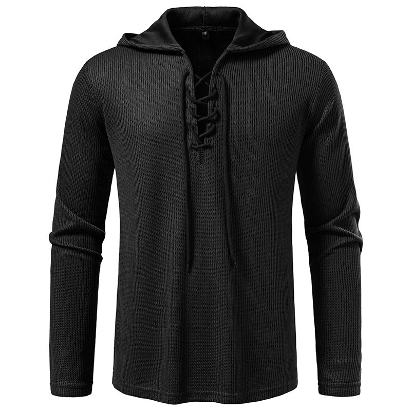 Men's hoodie with innovative lacing and structured design Lune London
