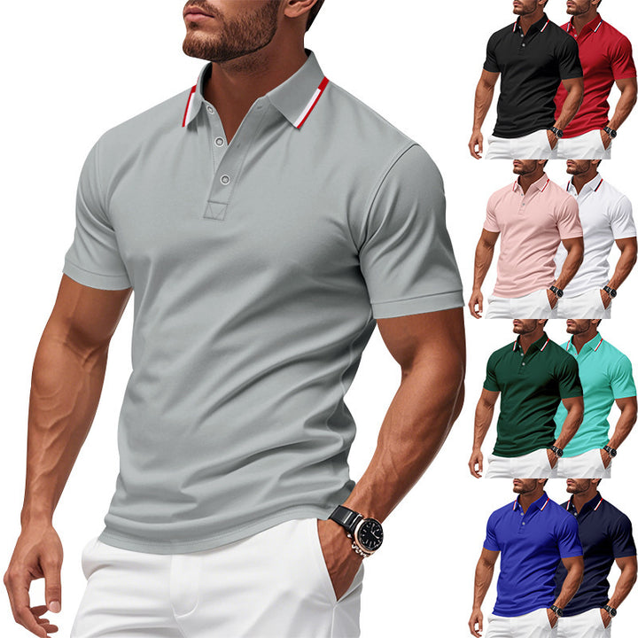 Men's polo shirt with structured collar and breathable technology Lune London