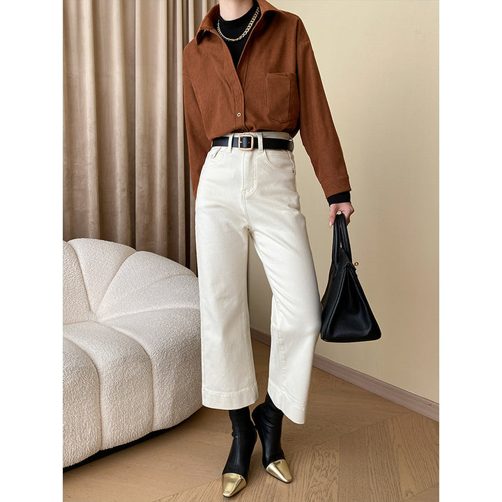Ladies Elegant Check Blouse with Classic Cut Chic & Stil