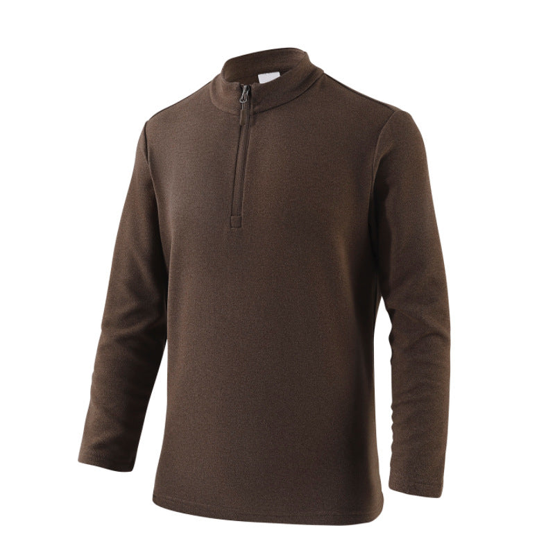 Men's leisure sweater with high collar and zipper Lune London