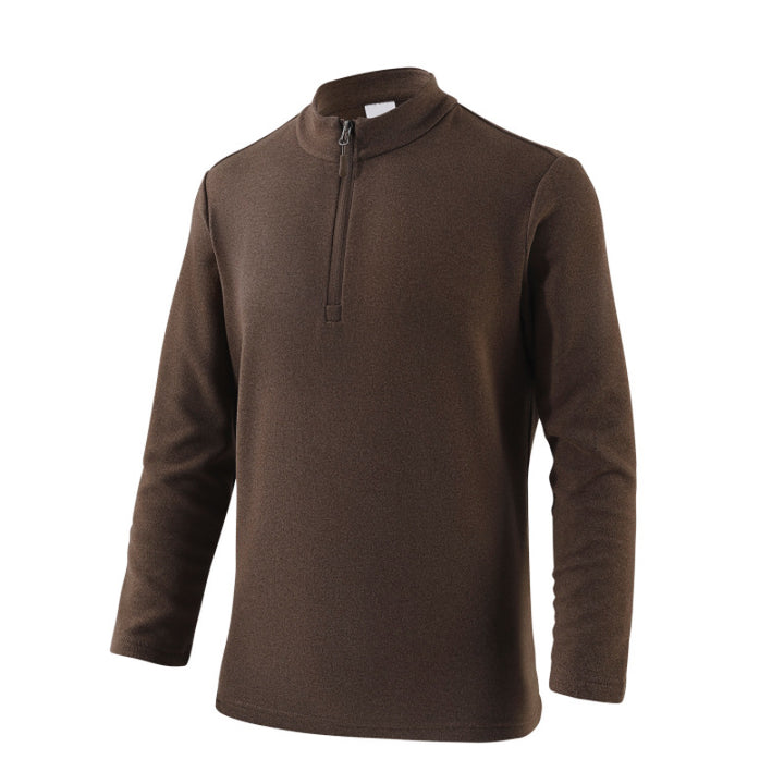 Men's leisure sweater with high collar and zipper Lune London