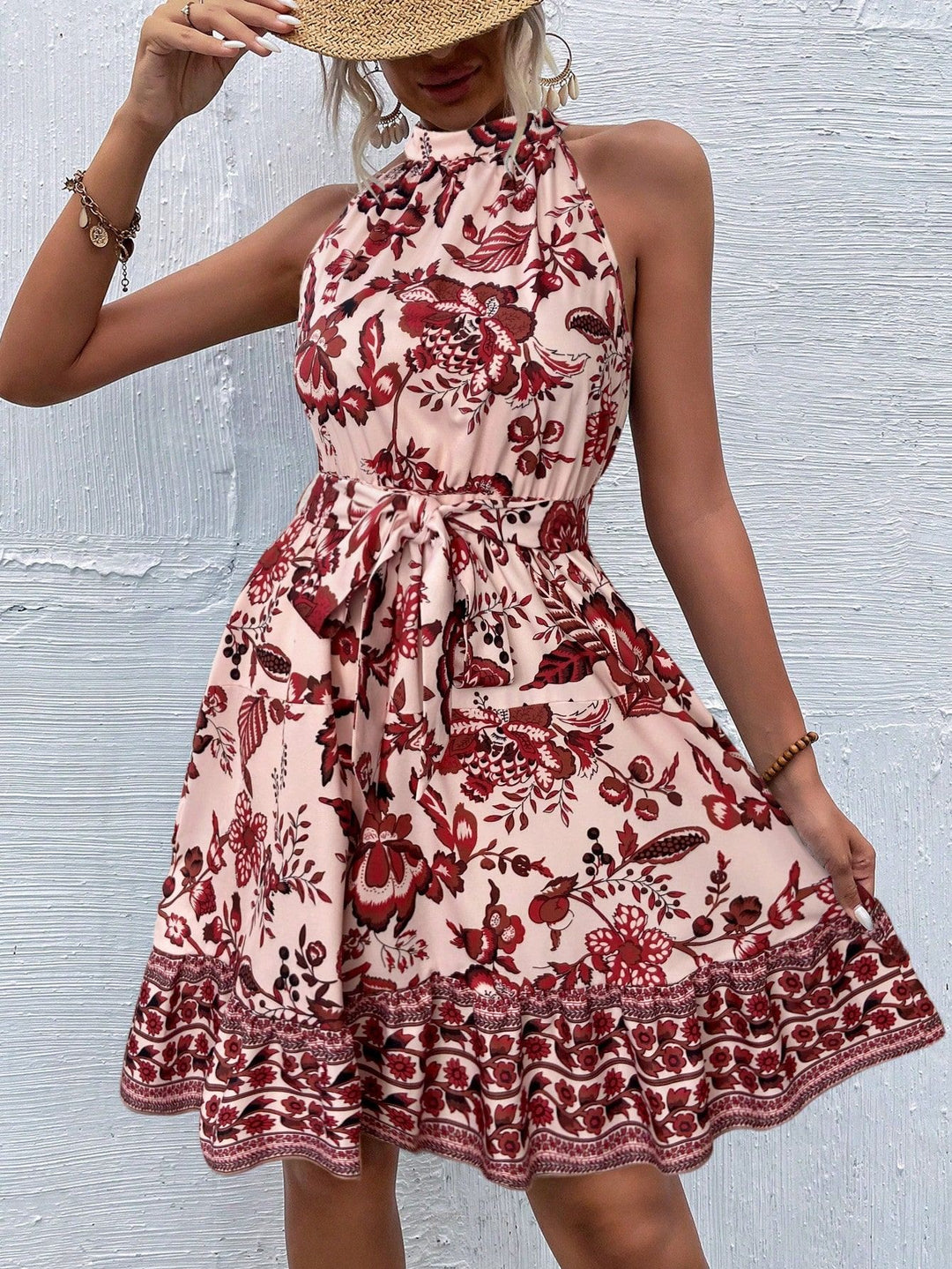 Women Flowers Necklace Summer Dress Lune London
