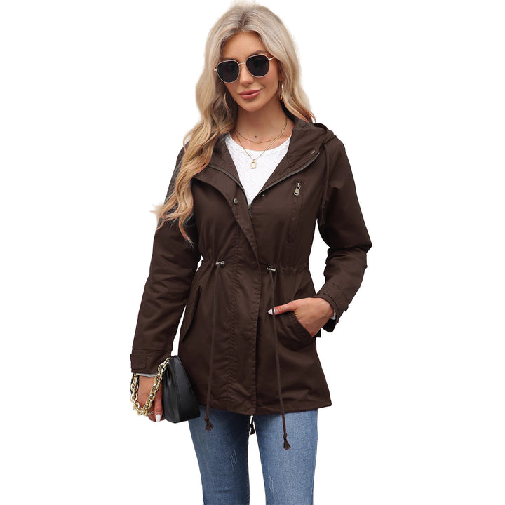 Functional jacket for women with adjustable waist and zipper Lune London