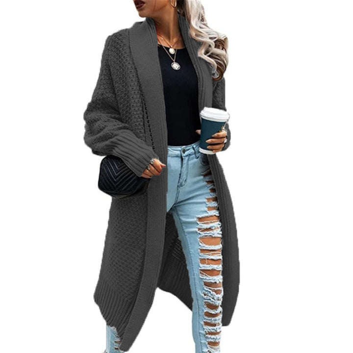Cardigan en maille épaisse pour femmes avec coupe décontractée et structure de couture élégante Chic & Stil