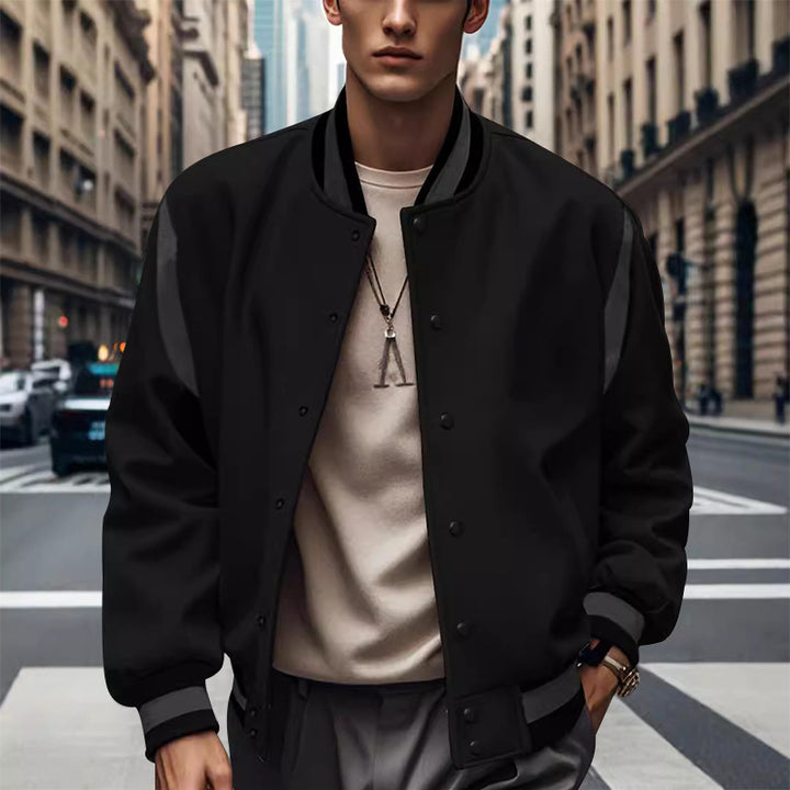 Casual college jacket for men with contrasting sleeves Lune London