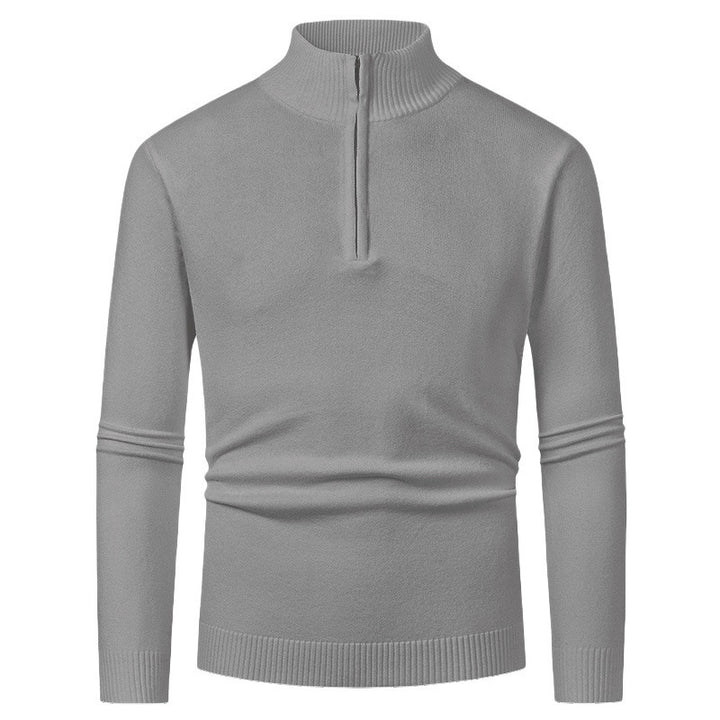 Elegant pullover for men with a turtleneck and full zipper Lune London
