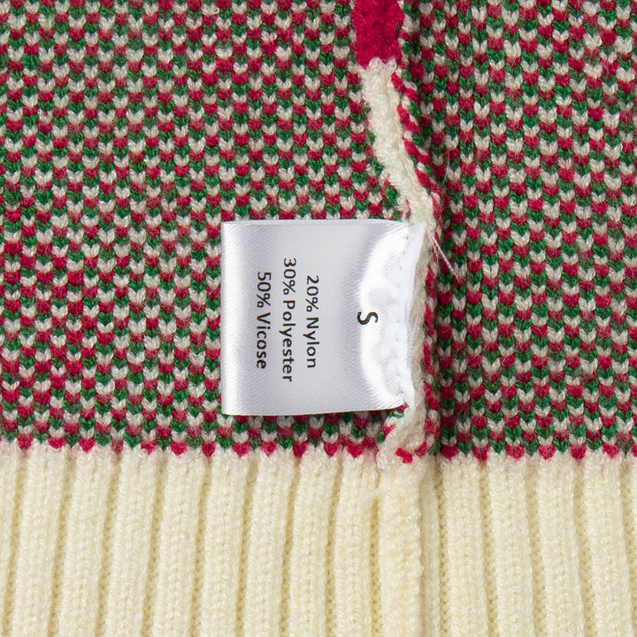 Ladies Cozy Knitted Sweater with Cherry Pattern Lune London