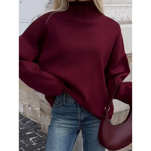 Comfortable oversized knit sweater for women with a loose fit Amarae