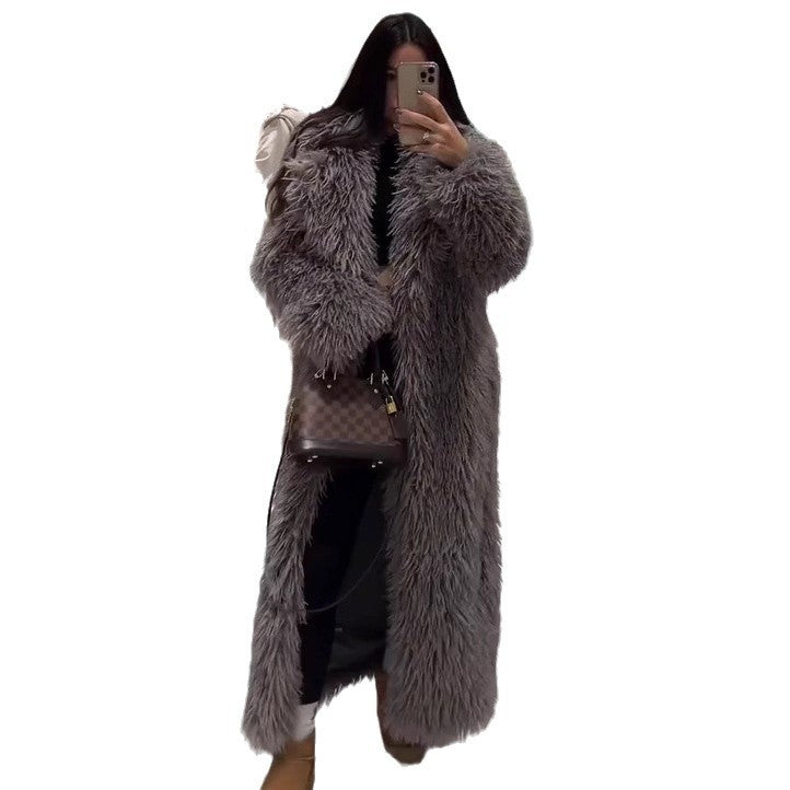 Women’s Long Faux Fur Coat, Plush & Cozy for Cold Days | Lune London