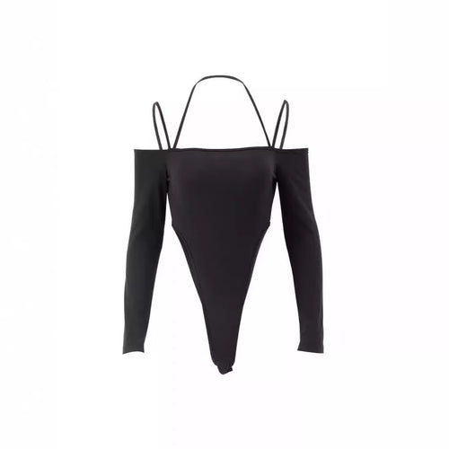 Women Elegant bodysuit with off-shoulder and long sleeves Amarae