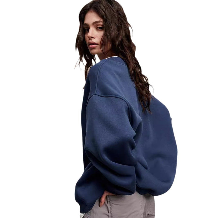 Lune London | Women's Oversized Sweatshirt In Casual Style with Oversized Sleeves and Elastic Cuffs