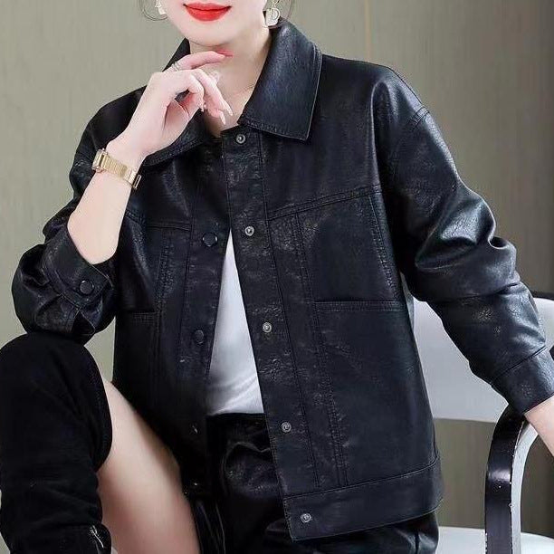 Veste en cuir chic pour femmes dans un style de motard moderne Chic & Stil