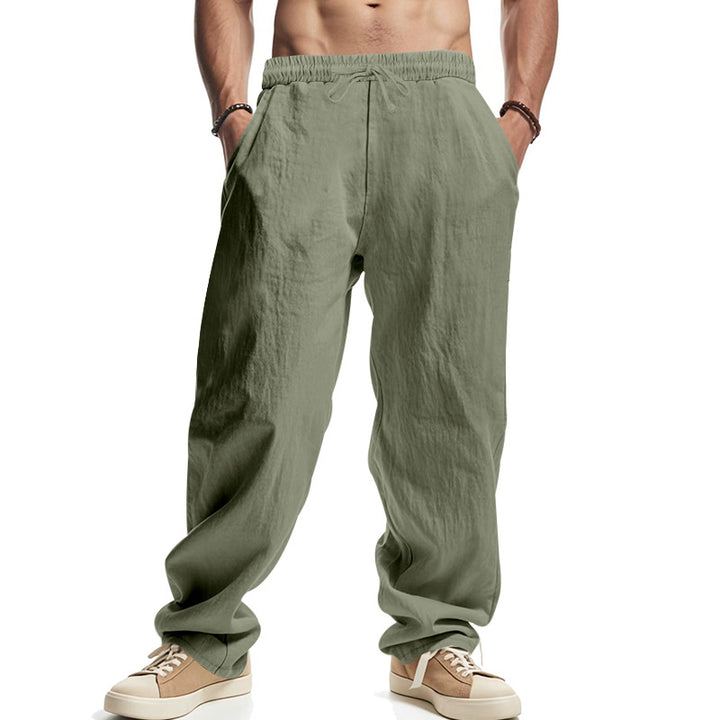 Casual pants for men with elastic waistband and practical pockets Lune London