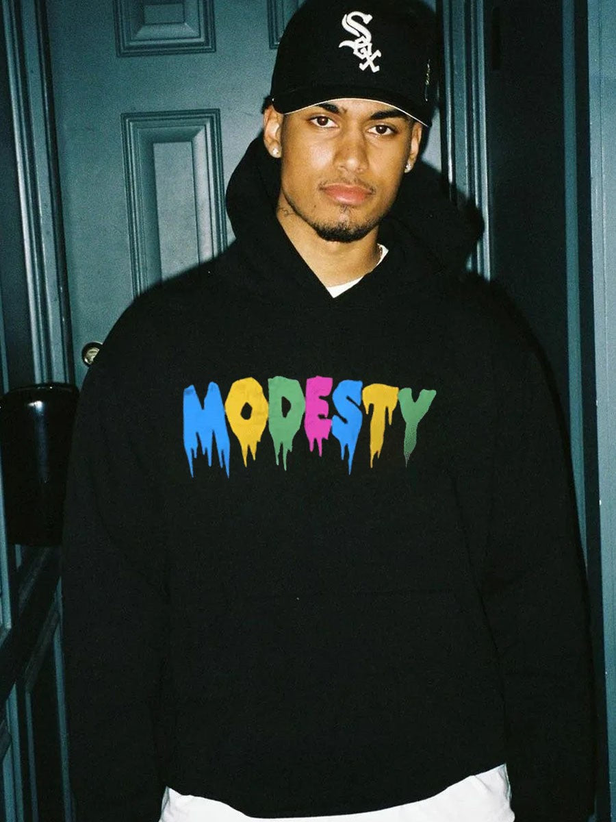 Men's Hoodie with artistic gradient and relaxed fit Lune London