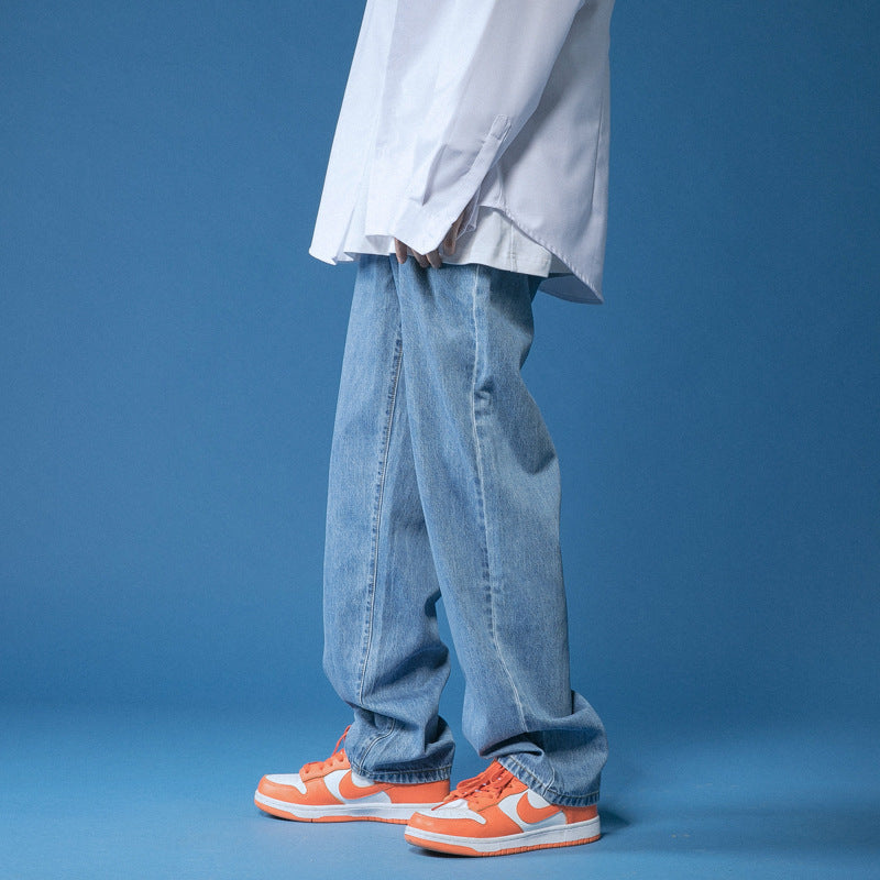 Vintage denim pants for men with high waist Lune London
