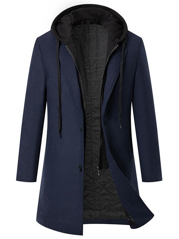 Women's Elegant Coat with Removable Hood and Fleece Lining Lune London