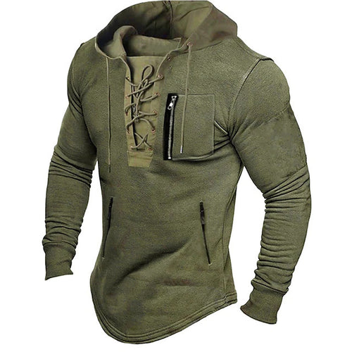 Trendy hoodie for men with a unique lace design Amarae
