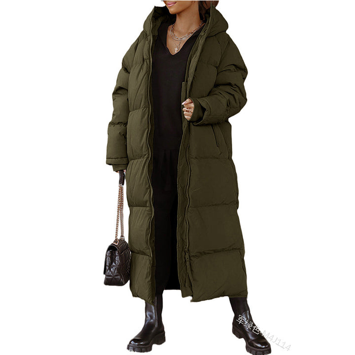 Ladies long winter quilted jacket Amarae