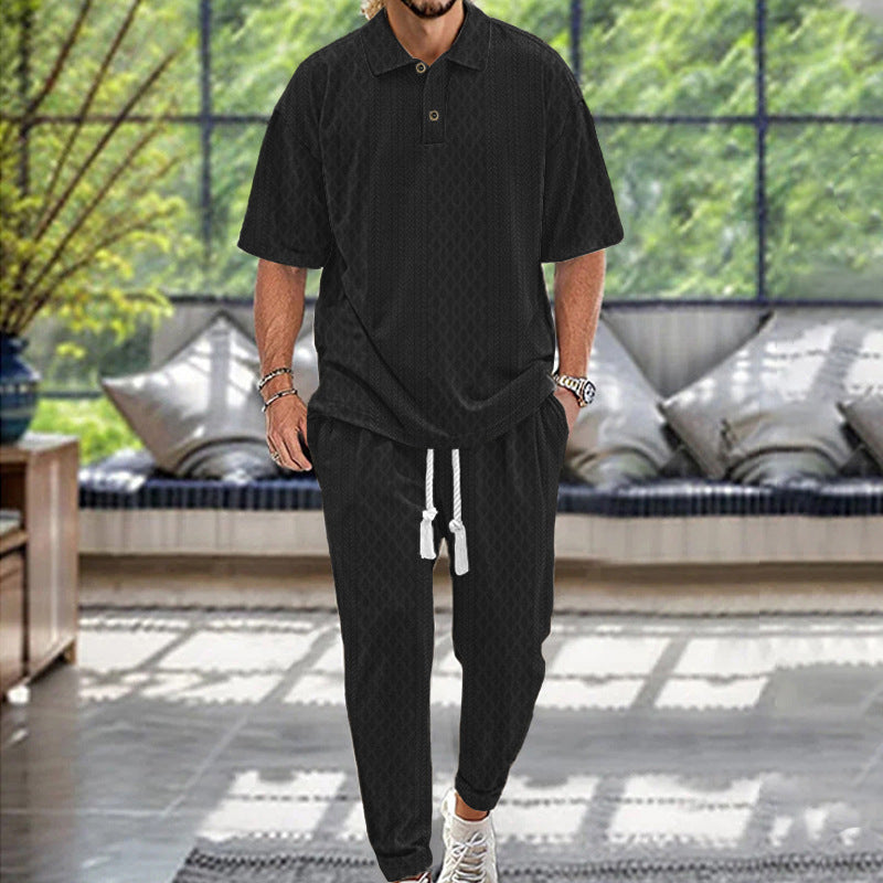 Casual tracksuit for men with modern fit and elastic waistband Lune London