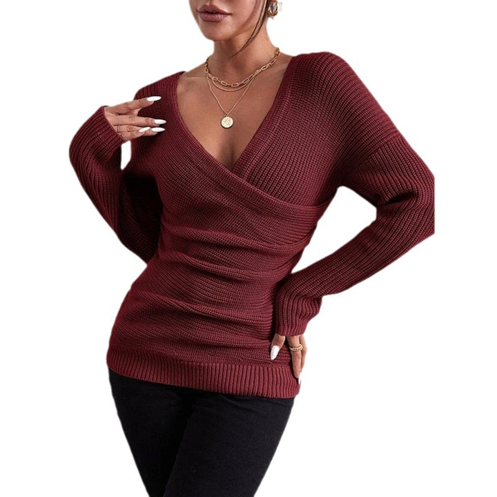 Ladies Chic and Stylish Checked Knit Top