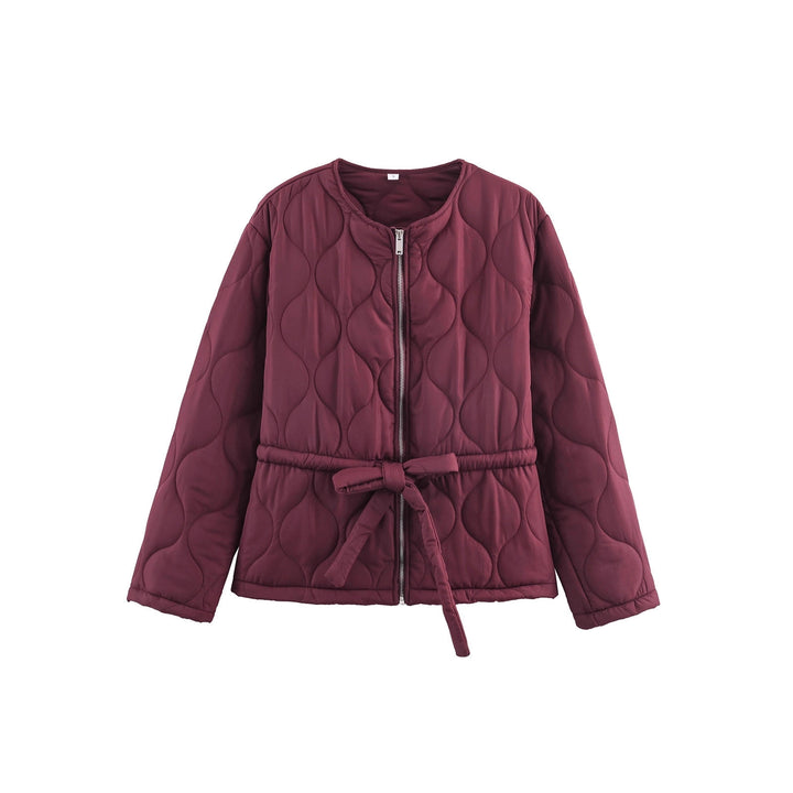 Quilted casual jacket for women with waist belt Lune London