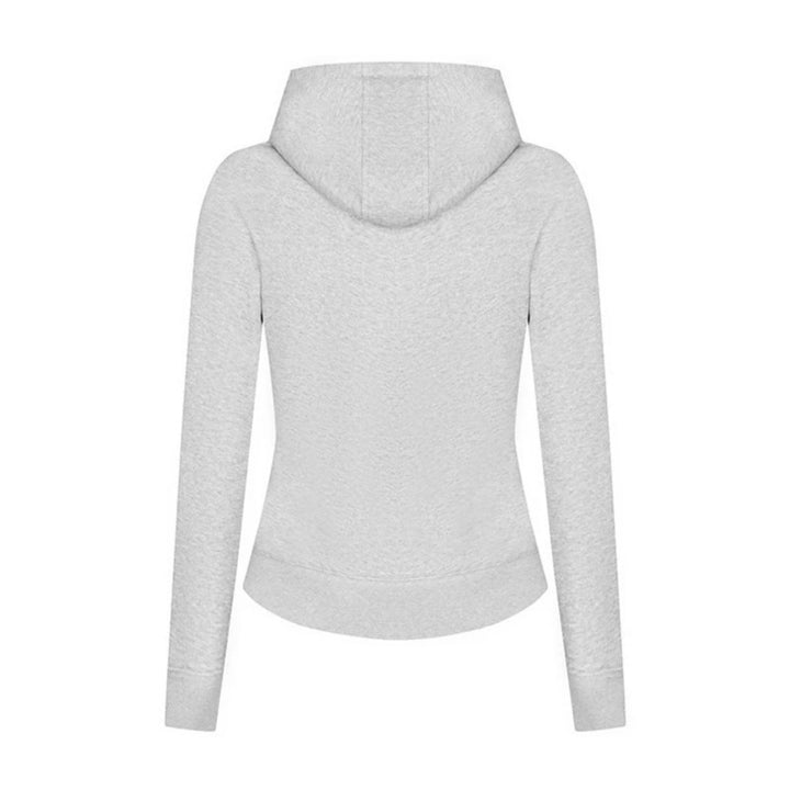 Women’s hooded sweat jacket with distinctive decorative zipper and kangaroo pocket Amarae