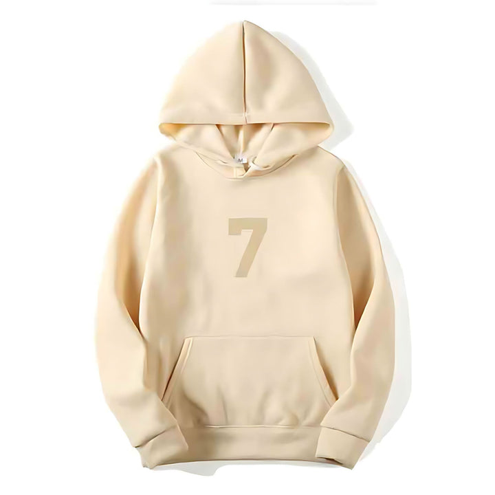 Women's hoodie with sporty design and numeric print Chic & Stil