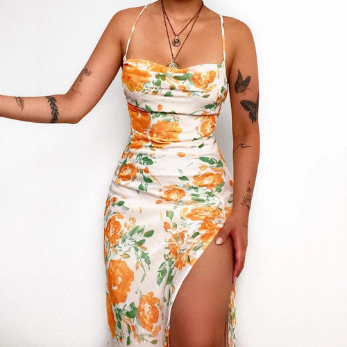 Women's Flower Pattern Maxi Dress Amarae
