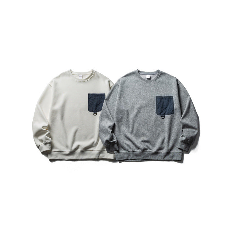 Unisex Oversize Sweatshirt with contrasting chest pocket and D-ring Amarae