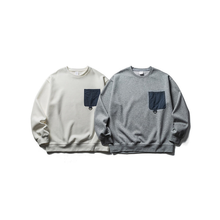Unisex Oversize Sweatshirt with contrasting chest pocket and D-ring Amarae