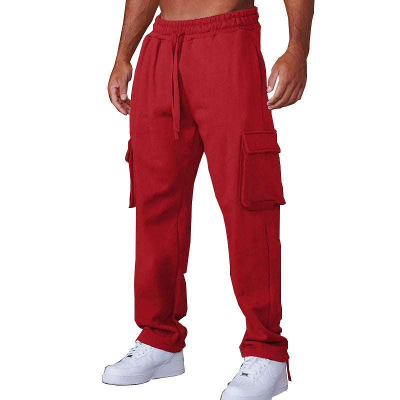 Men's casual cargo jogging pants with elastic waistband and practical side pockets Lune London