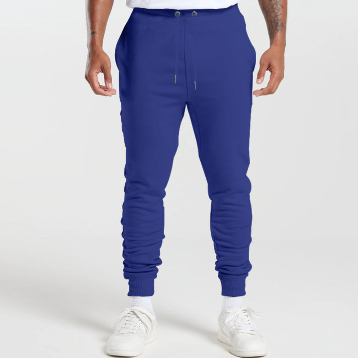 Men's sporty jogger pants with elastic waistband and practical pockets Lune London