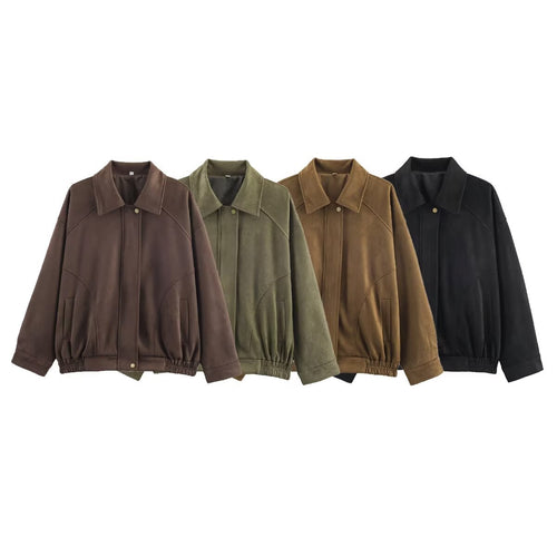 Ladies Oversized Jacket in high-quality faux leather Amarae