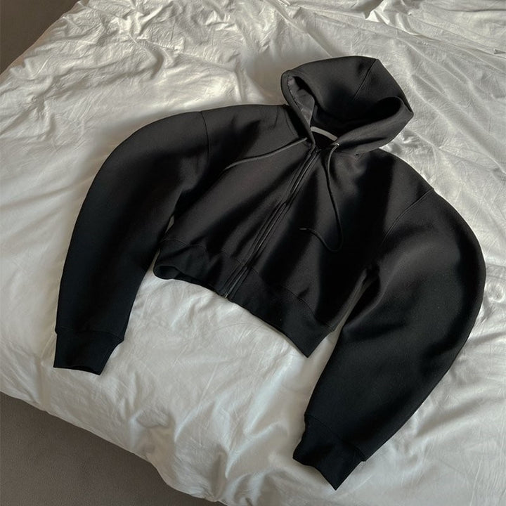 Haut de hoodie décontracté pour femme avec des manches volumineuses Chic & Stil